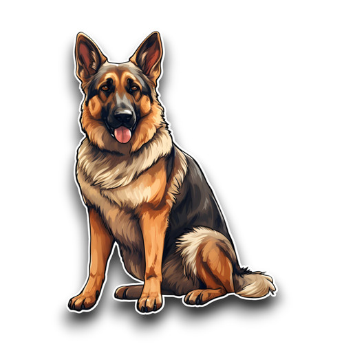 Cute german shepherd puppy dog - shepherd,