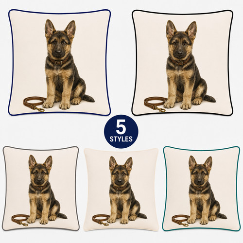 German shepherd puppy cushion - shepherd,