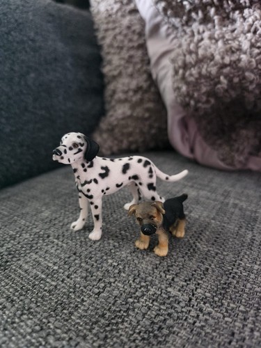 Schleich dalmatian and german - schleich,